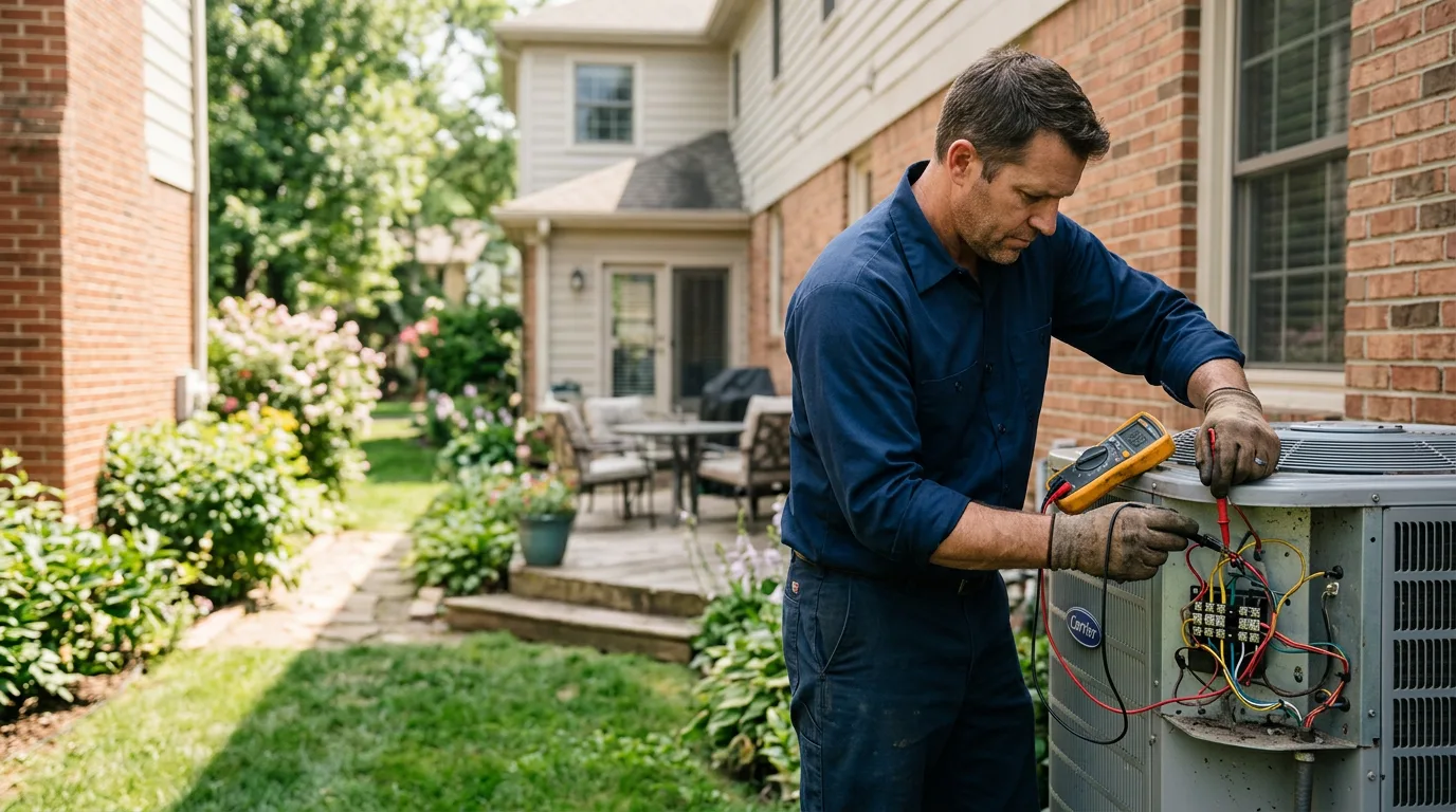 HVAC technician working near Paducah, TX